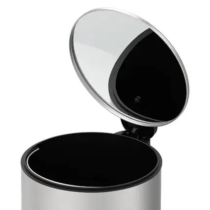 LIXEIRA COM PEDAL E BALDE SPIN 12L-INOX BRINOX