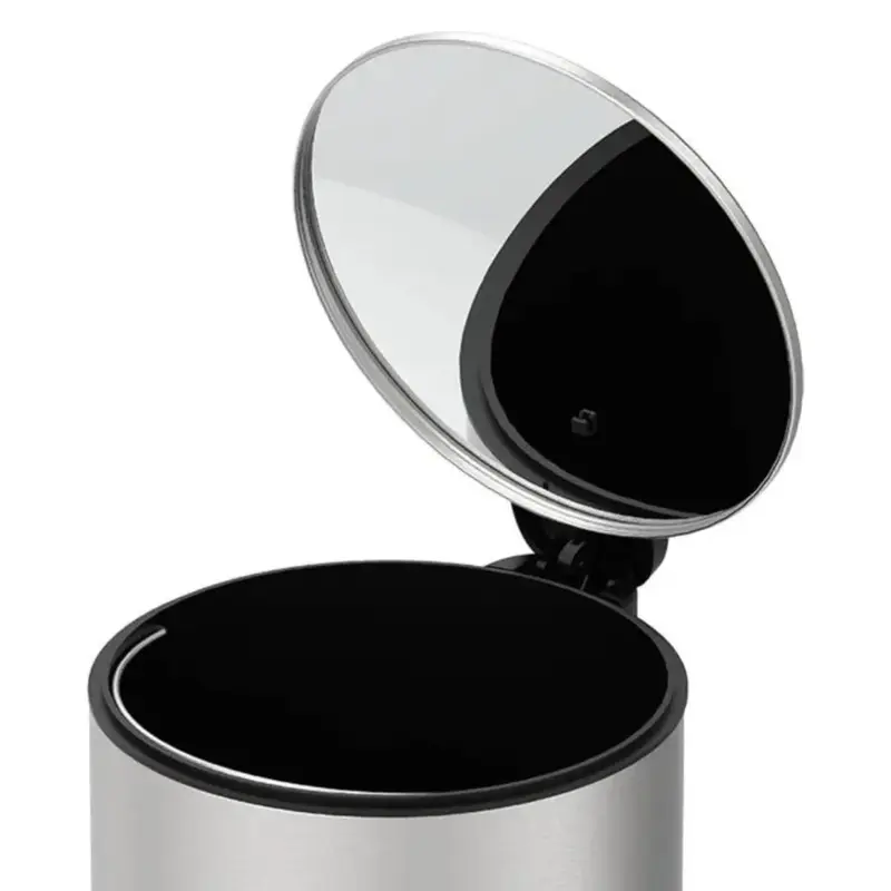 LIXEIRA COM PEDAL E BALDE SPIN 12L-INOX BRINOX