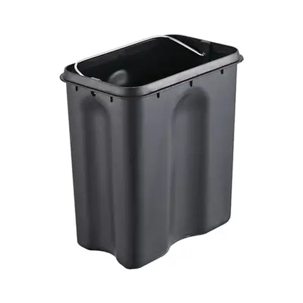 LIXEIRA EM INOX RETANGULAR COM PEDAL E BALDE 5L BRINOX