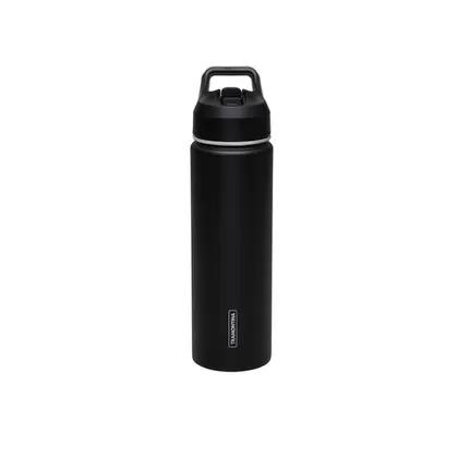 GARRAFA TERMICA INOX COM CANUDO 0,65L PRETO TRAMONTINA