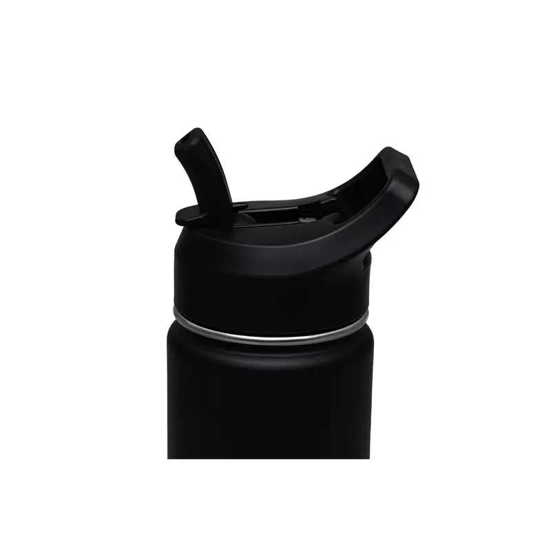 GARRAFA TERMICA INOX COM CANUDO 0,65L PRETO TRAMONTINA