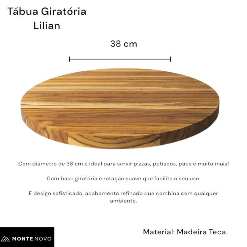 TABUA GIRATORIA M LILIAN MONTE NOVO