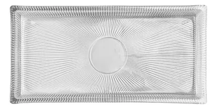 TRAVESSA LINES 27,5CM X 14CM X 2,5CM CRISTAL