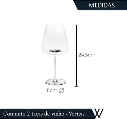CONJUNTO COM 2 TAÇAS 760ML INTENSIO VERITAS WOLFF