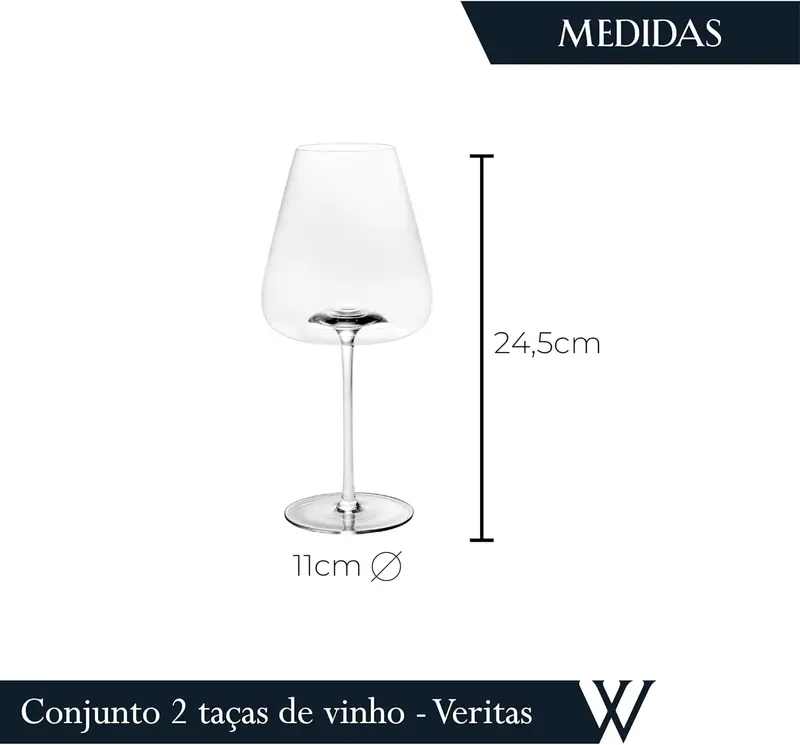 CONJUNTO COM 2 TAÇAS 760ML INTENSIO VERITAS WOLFF