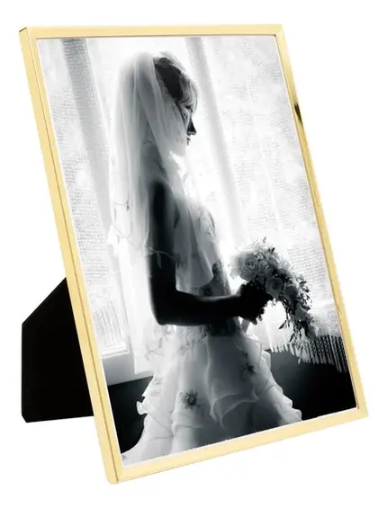 PORTA RETRATO INOX CLASSIC DOURADO 20X25 CM WOLFF