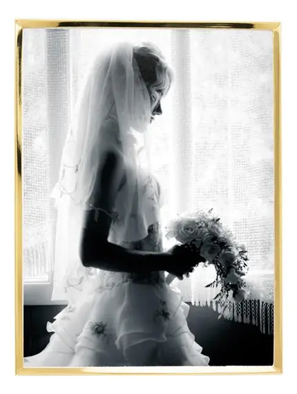 PORTA RETRATO INOX CLASSIC DOURADO 20X25 CM WOLFF
