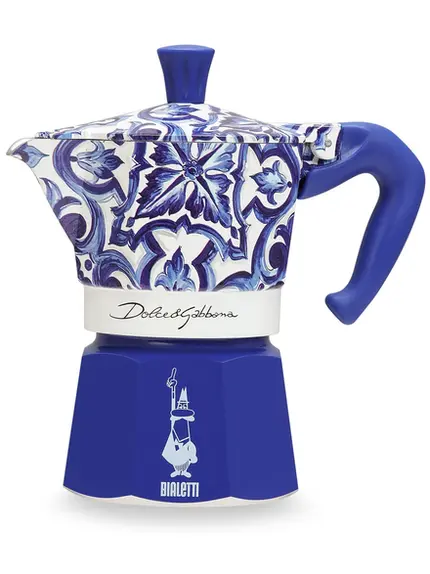 CAFETEIRA MOKA EXPRESS 3 XICARAS D&G BLU MED BIALETTI
