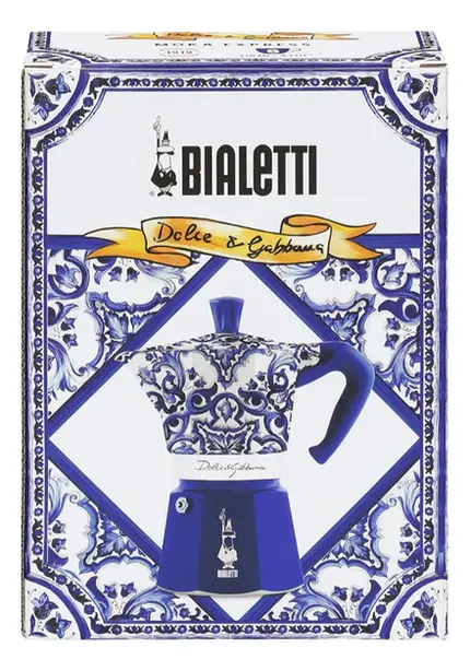 CAFETEIRA MOKA EXPRESS 6 XIC D&G BLU MED BIALETTI
