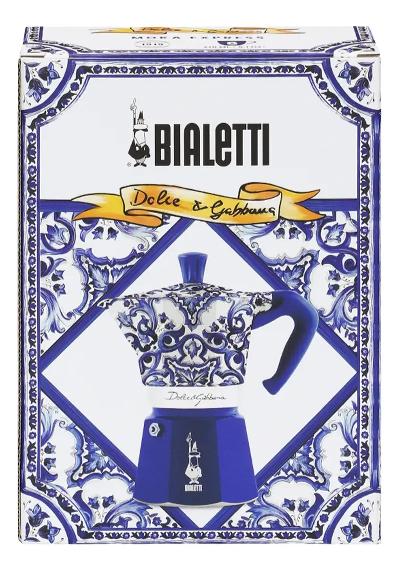 CAFETEIRA MOKA EXPRESS 6 XIC D&G BLU MED BIALETTI