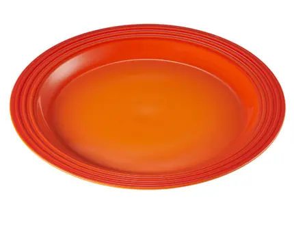 PRATO RASO 27CM VANCOUVER LARANJA FLAME LE CREUSET