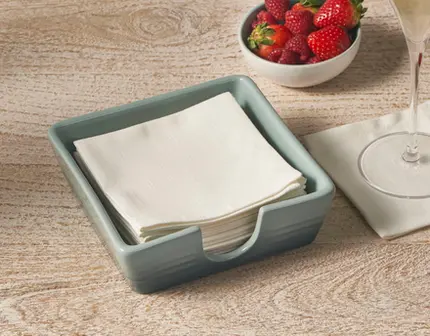 PORTA GUARDANAPO 15CM SIGNATURE FLINT LE CREUSET