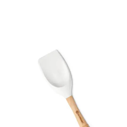 COLHER GRANDE DE SILICONE VENUS BRANCA WHITE LE CREUSET
