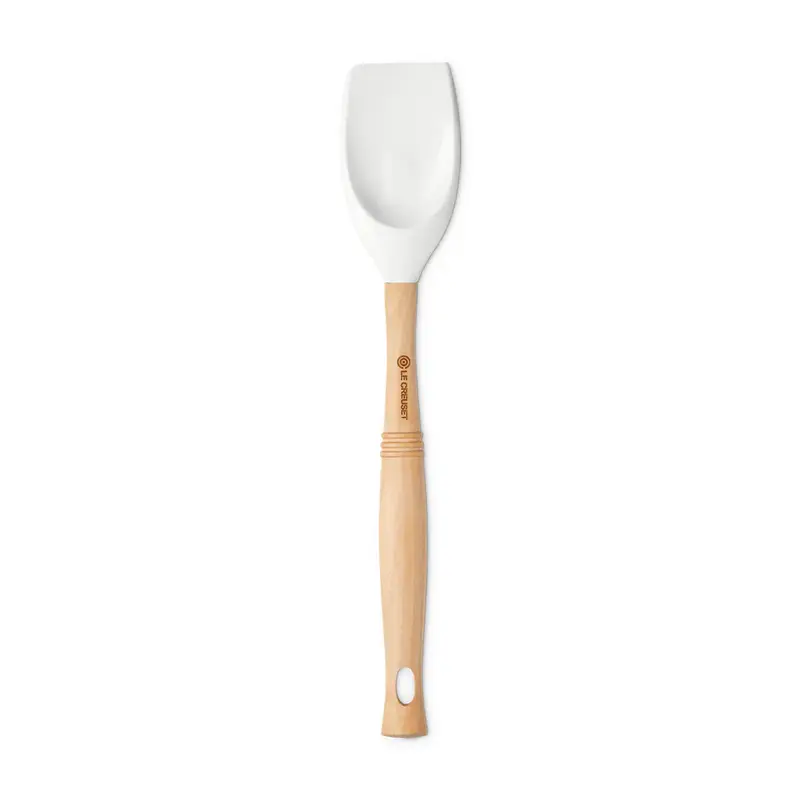 COLHER GRANDE DE SILICONE VENUS BRANCA WHITE LE CREUSET