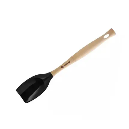 COLHER GRANDE DE SILICONE VENUS PRETA BLACK ONYX LE CREUSET