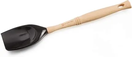COLHER GRANDE DE SILICONE VENUS PRETA BLACK ONYX LE CREUSET