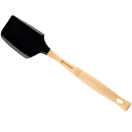 ESPATULA SILICONE GRANDE VENUS PRETA BLACK ONYX LE CREUSET