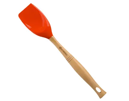 COLHER GRANDE DE SILICONE VENUS LARANJA FLAME LE CREUSET
