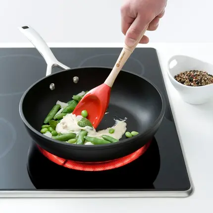 COLHER GRANDE DE SILICONE VENUS LARANJA FLAME LE CREUSET