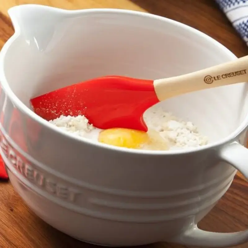 COLHER GRANDE DE SILICONE VENUS LARANJA FLAME LE CREUSET