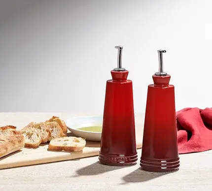 KIT OLEO E VINAGRE 300ML SIGNATURE VERMELHO LE CREUSET