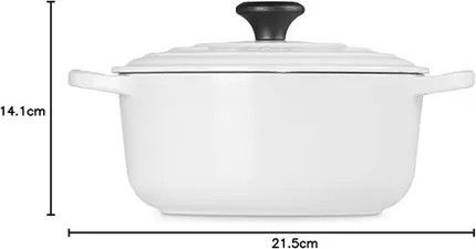 PANELA REDONDA 20CM SIGNATURE BRANCO LE CREUSET