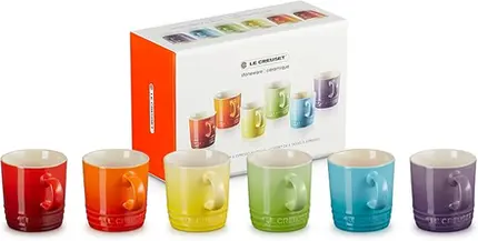 KIT 6 CANECAS 100ML LONDON RAINBOW SET LE CREUSET