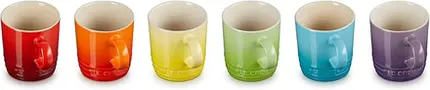 KIT 6 CANECAS 100ML LONDON RAINBOW SET LE CREUSET