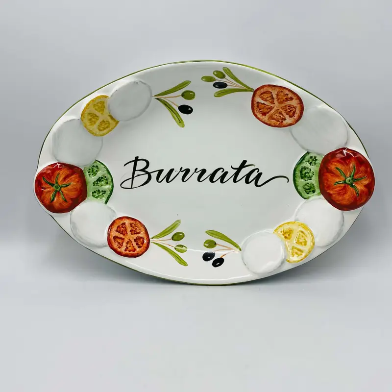 TRAVESSA TOMATE RELEVO GRANDE BURRATA RELEVO LUIZ SALVADOR
