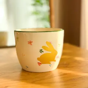 CACHEPOT BOWL VERDE XADREZ FLOR EASTER 9x11,5 CM