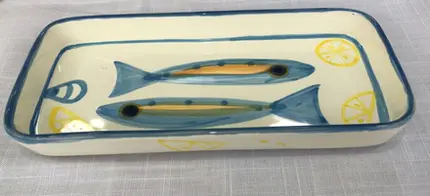 BANDEJA RETANGULAR SARDINHAS KITCHEN 3x12x25 CM