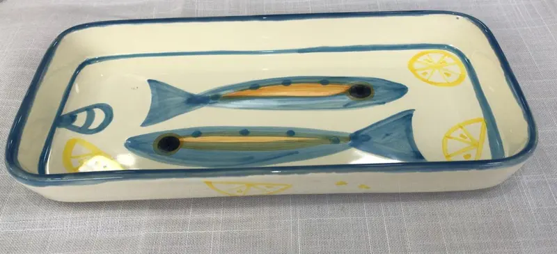 BANDEJA RETANGULAR SARDINHAS KITCHEN 3x12x25 CM
