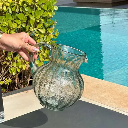 JARRA EM ACRILICO BOLHAS 2,3L VERDE