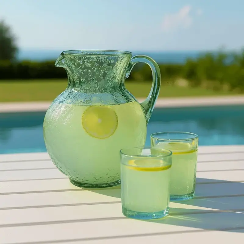 JARRA EM ACRILICO BOLHAS 2,3L VERDE