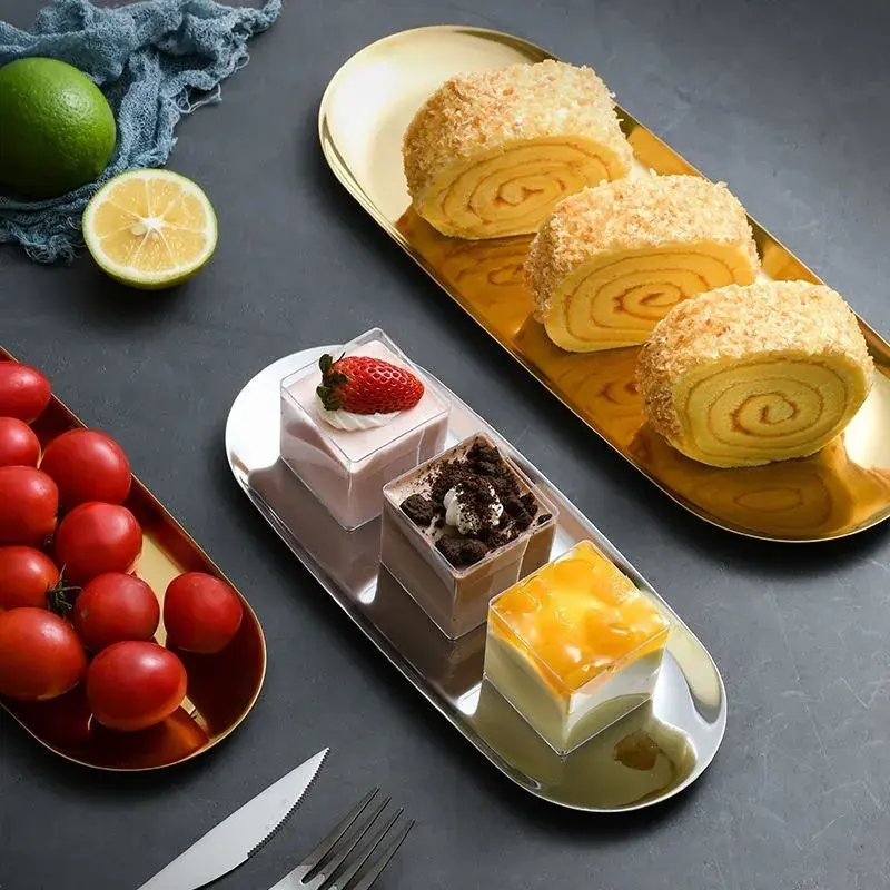 BANDEJA INOX DOURADO 30X12 CM CX120