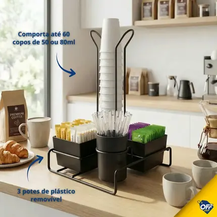 ORGANIZADOR PARA COPO 80ML SACHE E MEXEDOR