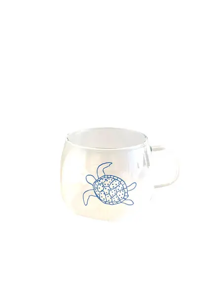 XICARA VIDRO TARTARUGA NAUTICA