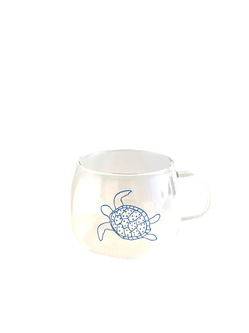 XICARA VIDRO TARTARUGA NAUTICA
