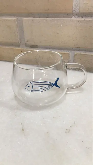XICARA VIDRO PEIXE NAUTICA