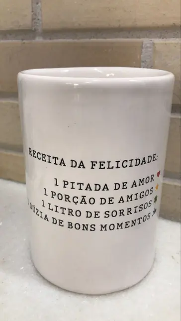 PORTA UTENSILIOS RECEITA FELICIDADE