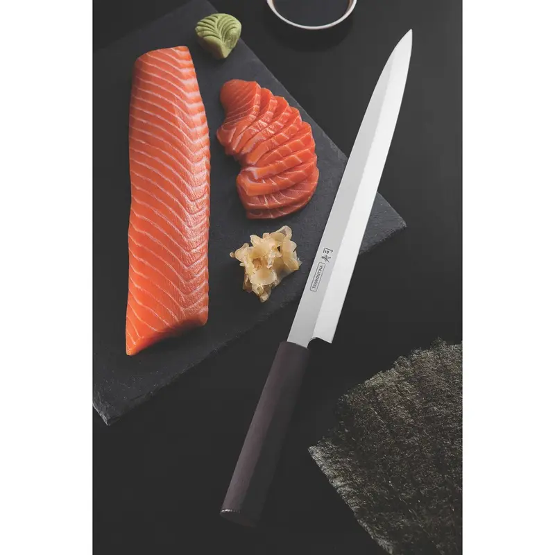FACA YANAGIBA 13 SUSHI SILVER MARROM TRAMONTINA
