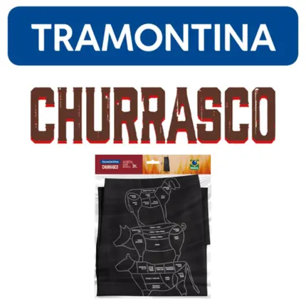 AVENTAL PRETO DE ALGODAO TRAMONTINA