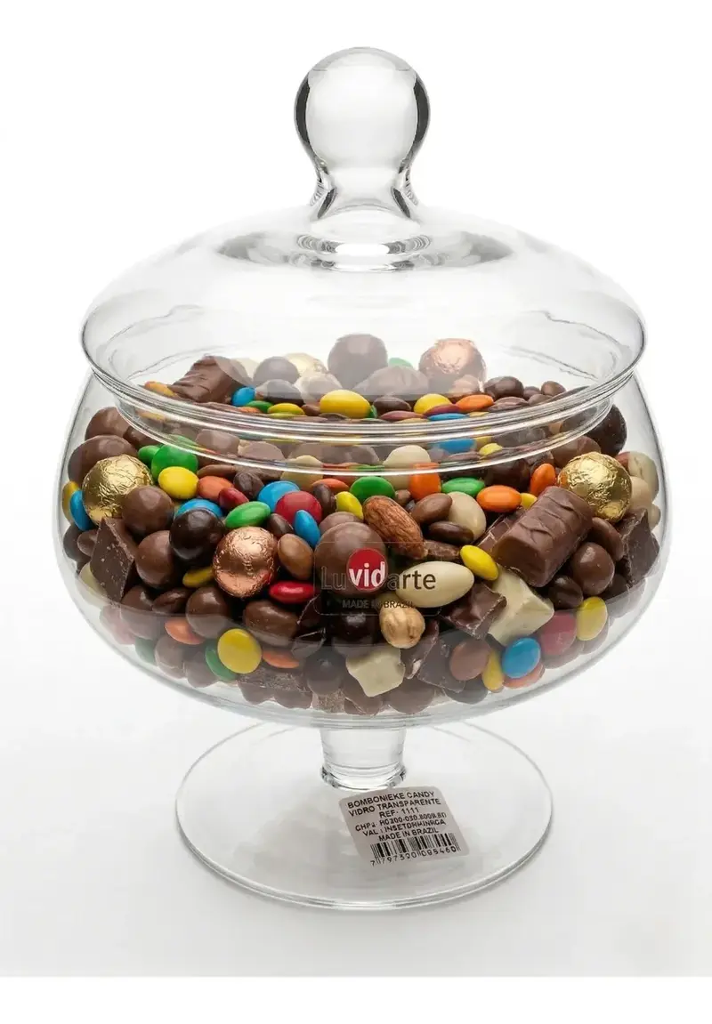 BOMBONIERE TRANSPARENTE 20X25 CM 2,2 L LUVIDARTE