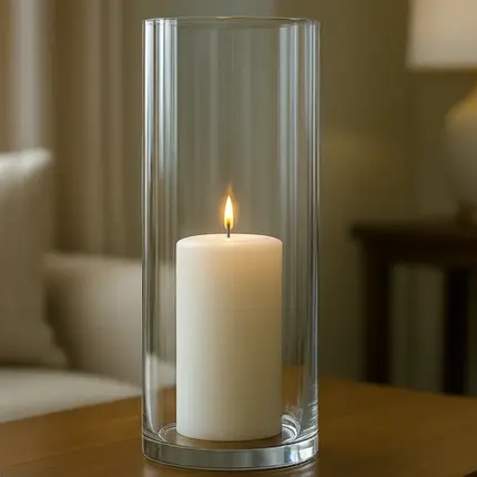 VASO TRANSSPARENTE 38X9 CM LUVIDARTE