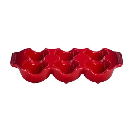 BANDEJA PARA 6 OVOS VERMELHO LE CREUSET