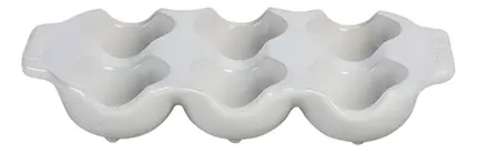 BANDEJA PARA 6 OVOS BRANCO LE CREUSET