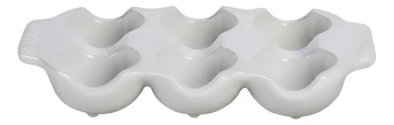 BANDEJA PARA 6 OVOS BRANCO LE CREUSET