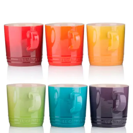 SET 6 CANECAS 350ML LONDON GIFT RAINBOW 2024 SET 521 LE CREUSET