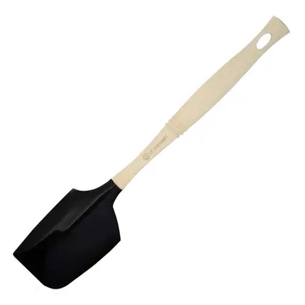 ESPATULA MEDIA DE SILICONE VENUS BLACK ONYX PRETO LE CREUSET
