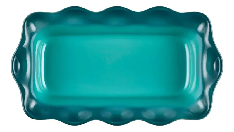 TRAVESSA PARA PAO 23CM HERITAGE BLEU RIVIERA LE CREUSET